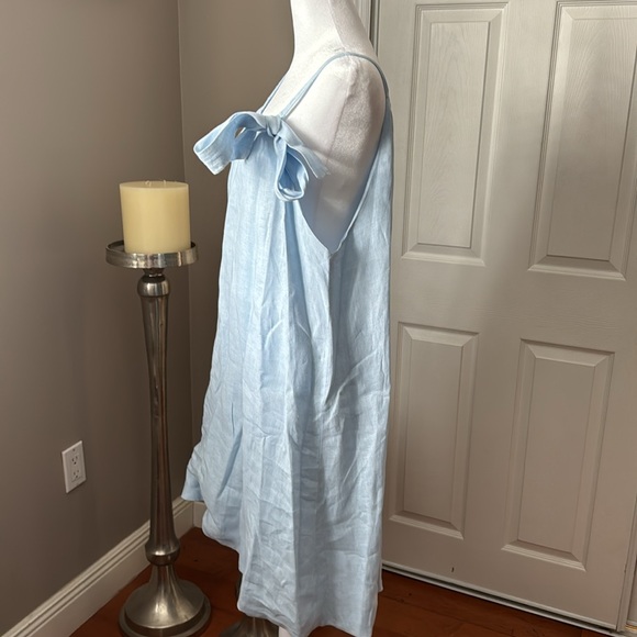 100% Linen Midi Dress - Picture 4 of 5